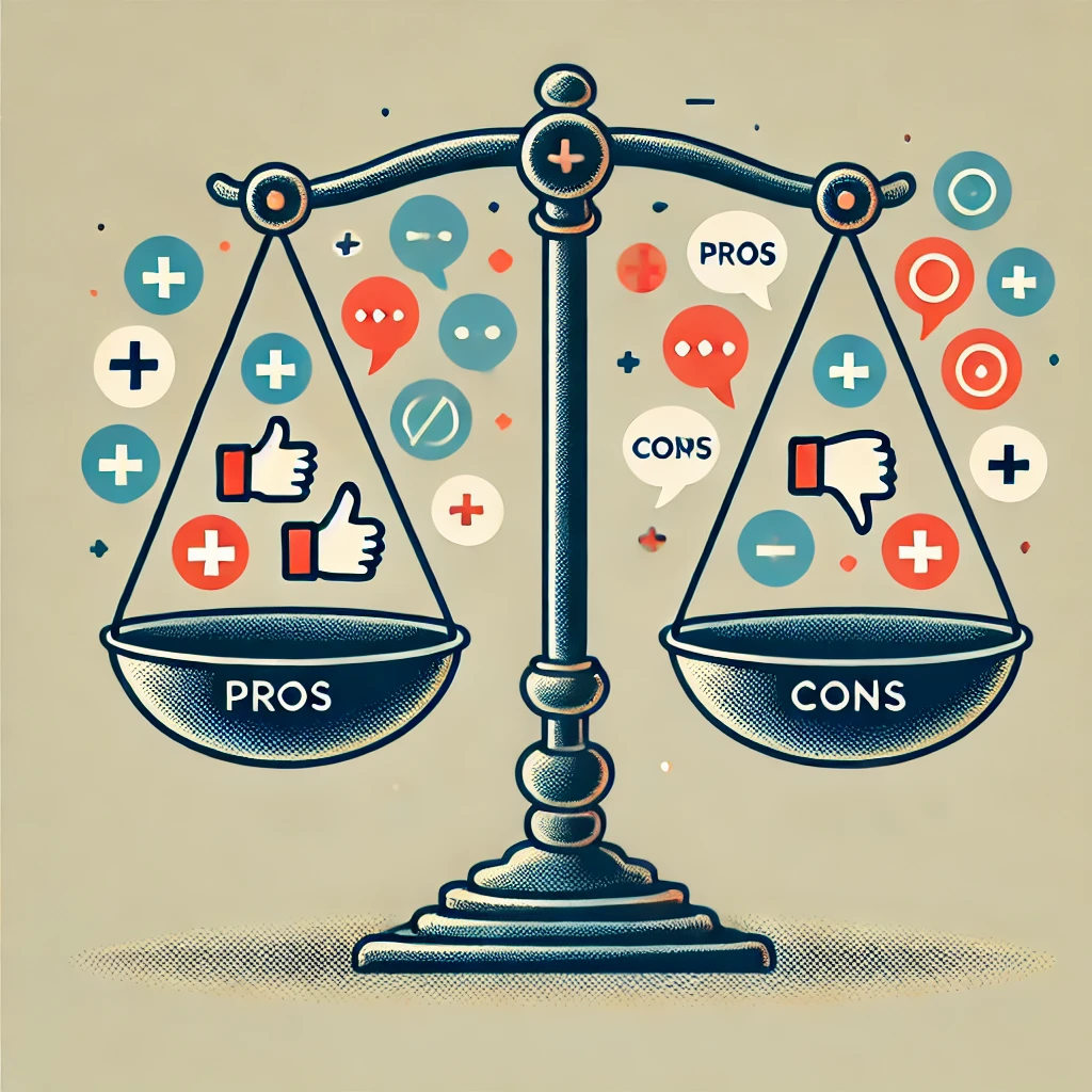 Balanza con pros y contras Balanza con pros y contras